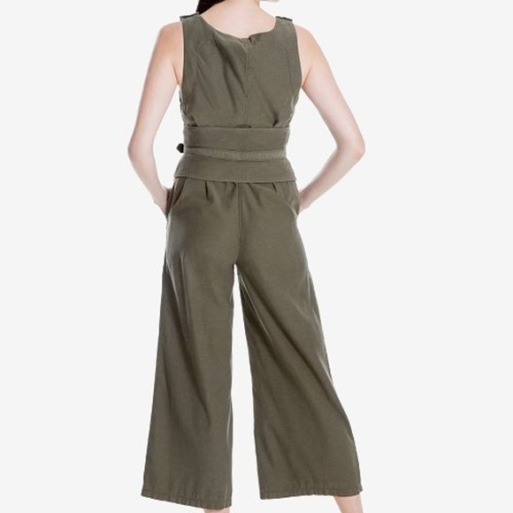 Max Studio London Sleeveless Belted Jumpsuit - Picture 2 of 2